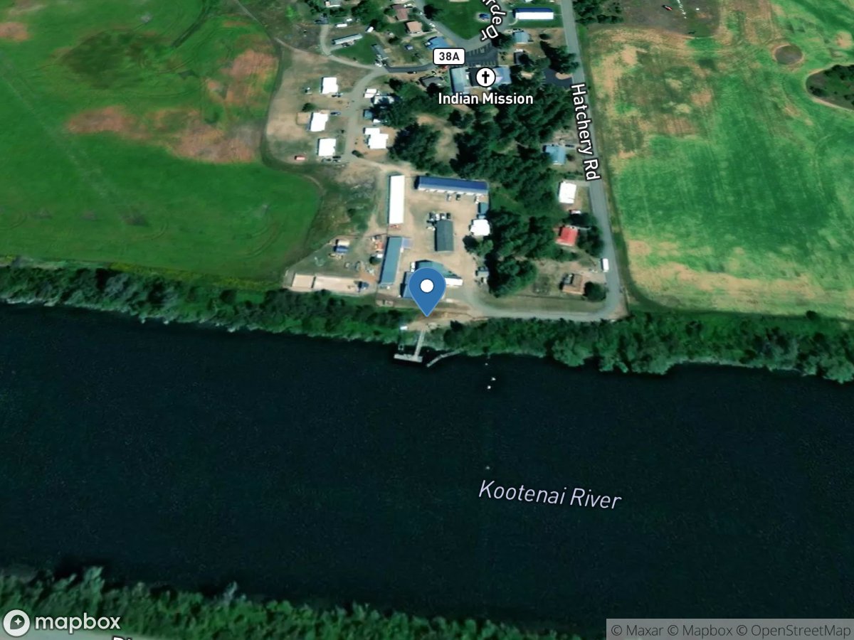 Kootenai River Tribal Hatchery near Bonners Ferry location