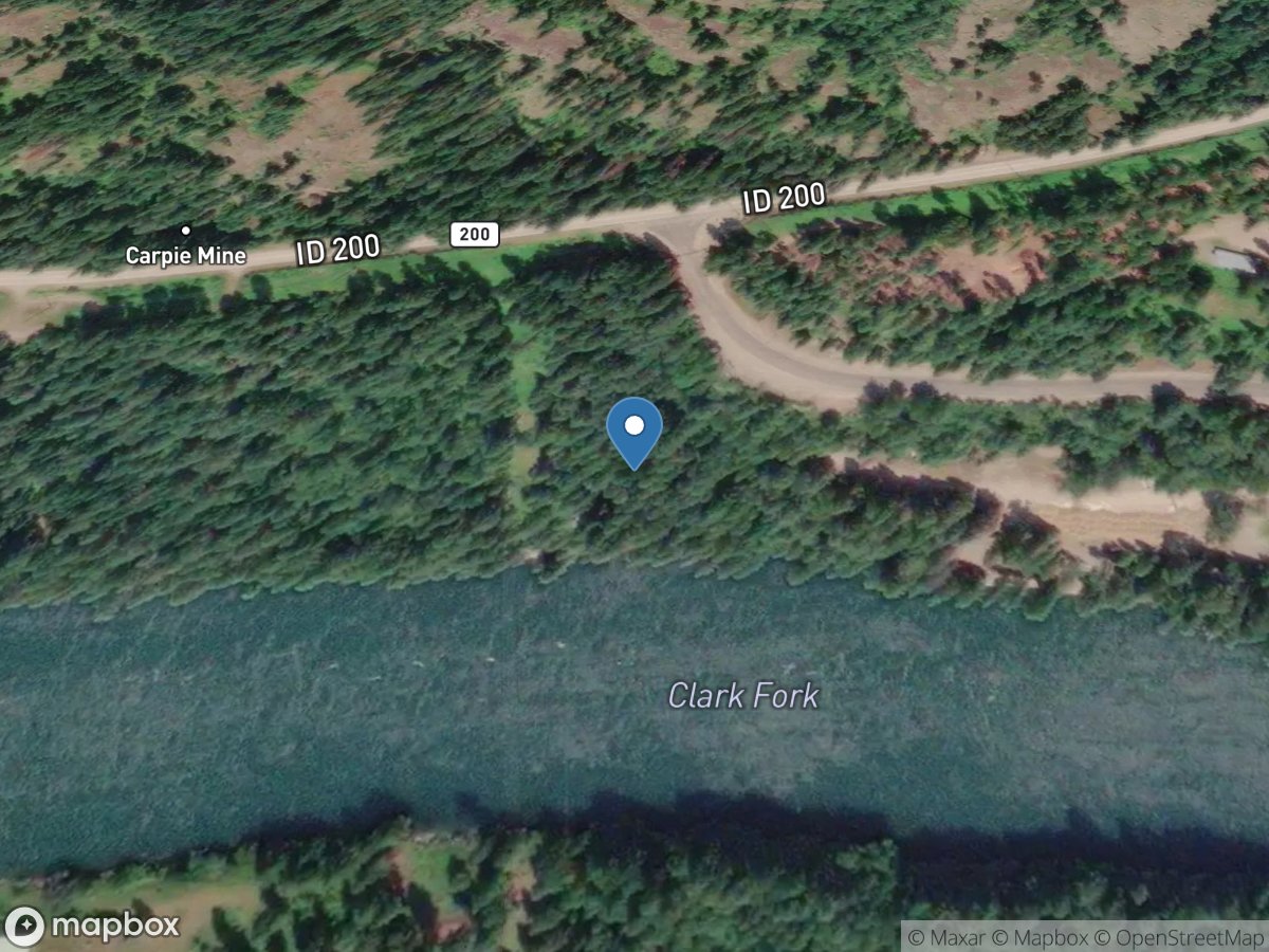 Clark Fork River below Cabinet Gorge DAM ID location