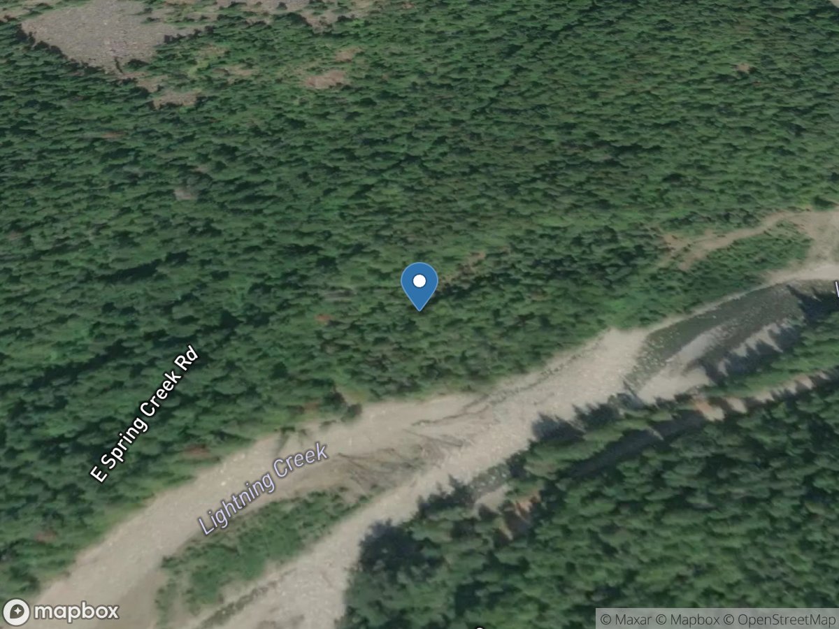 Lightning Creek near Clark Fork ID location