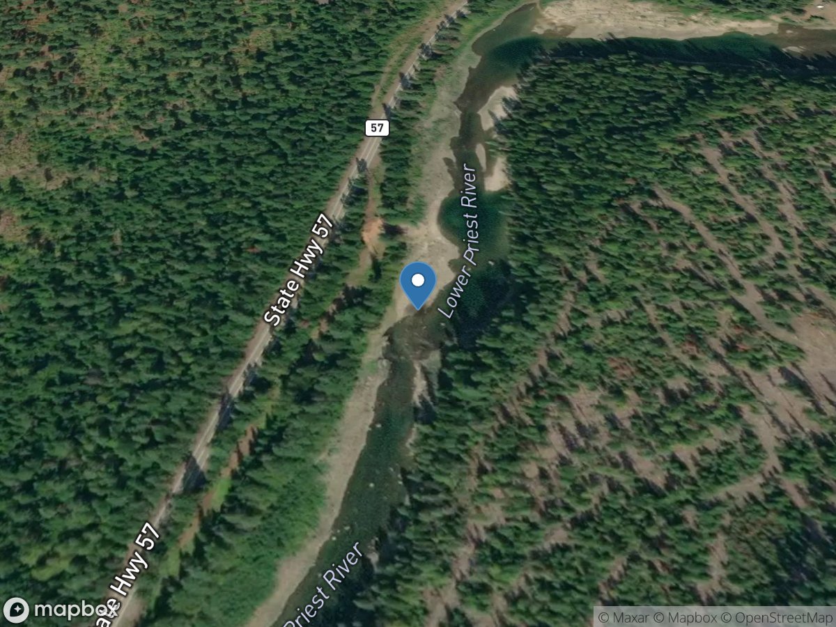 Priest River Outflow near Coolin, ID location