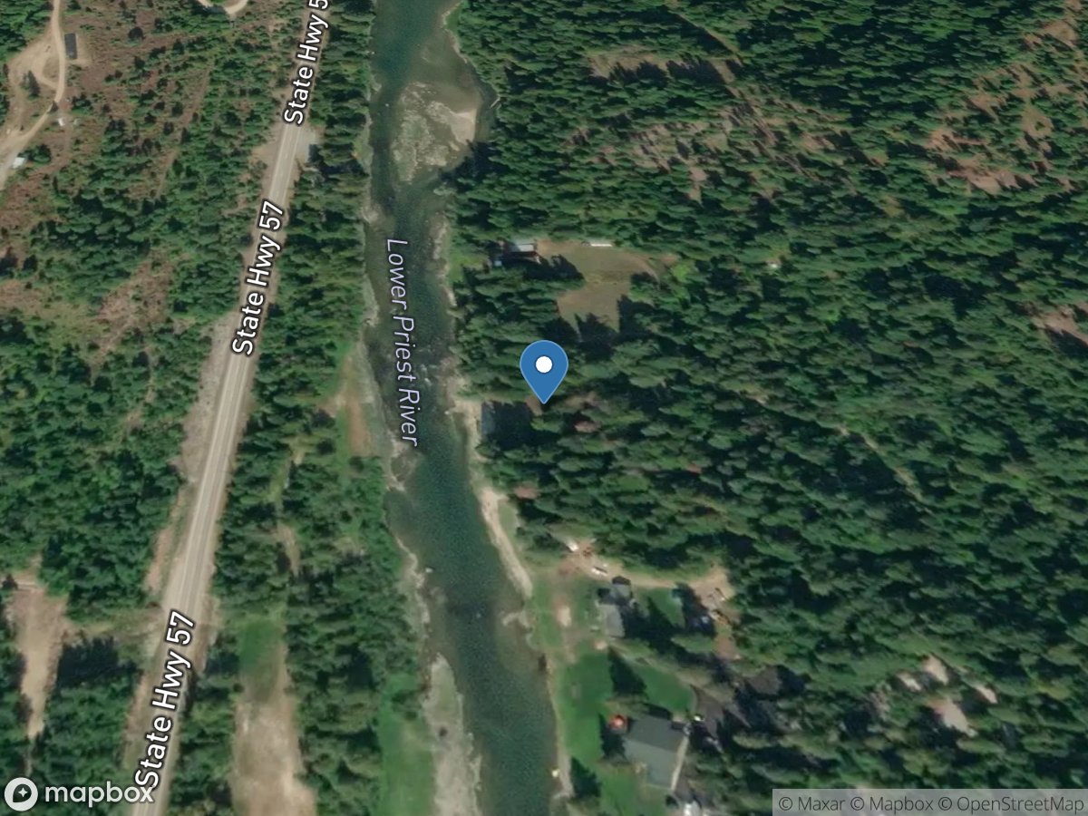 Priest River near Priest River, ID location