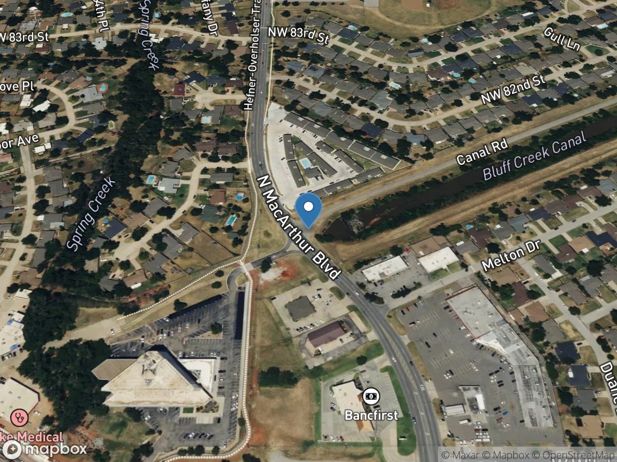 Lake Hefner Canal near Oklahoma City, OK location