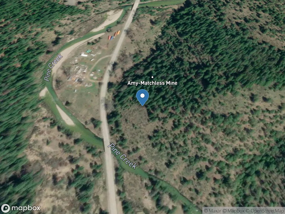 Pine Creek below Amy Gulch near Pinehurst ID location