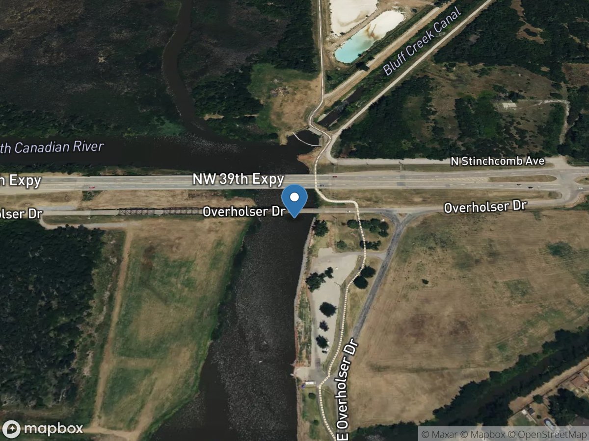 North Canadian River at Highway 66 at Oklahoma City, OK location