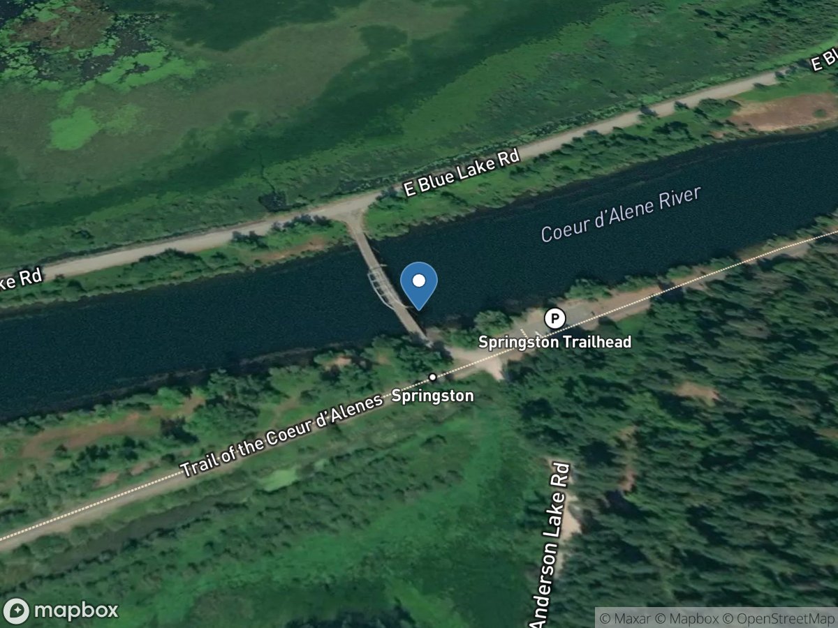 Coeur D Alene River near Harrison ID location