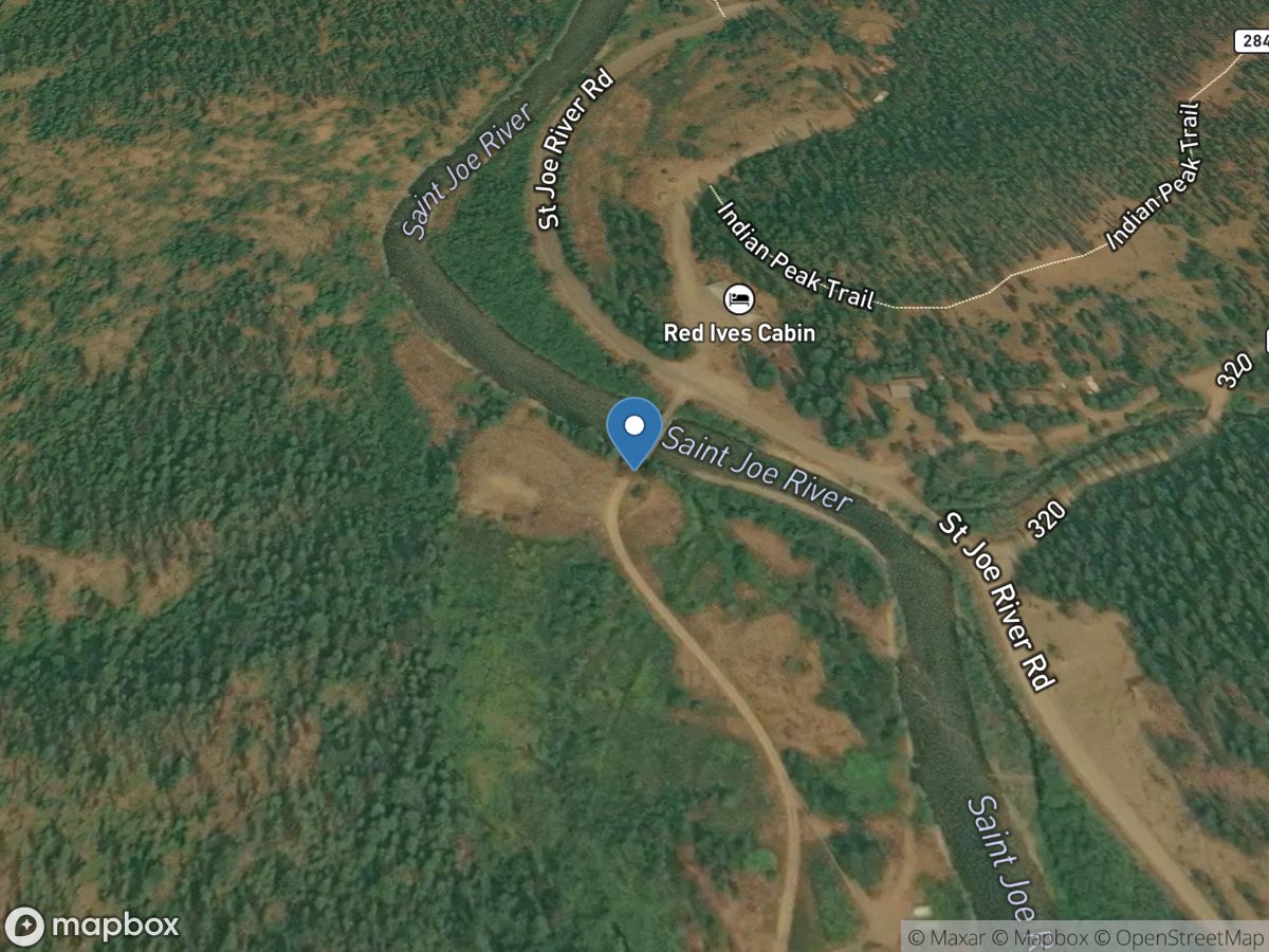 St Joe River at Red Ives Ranger Station, ID location