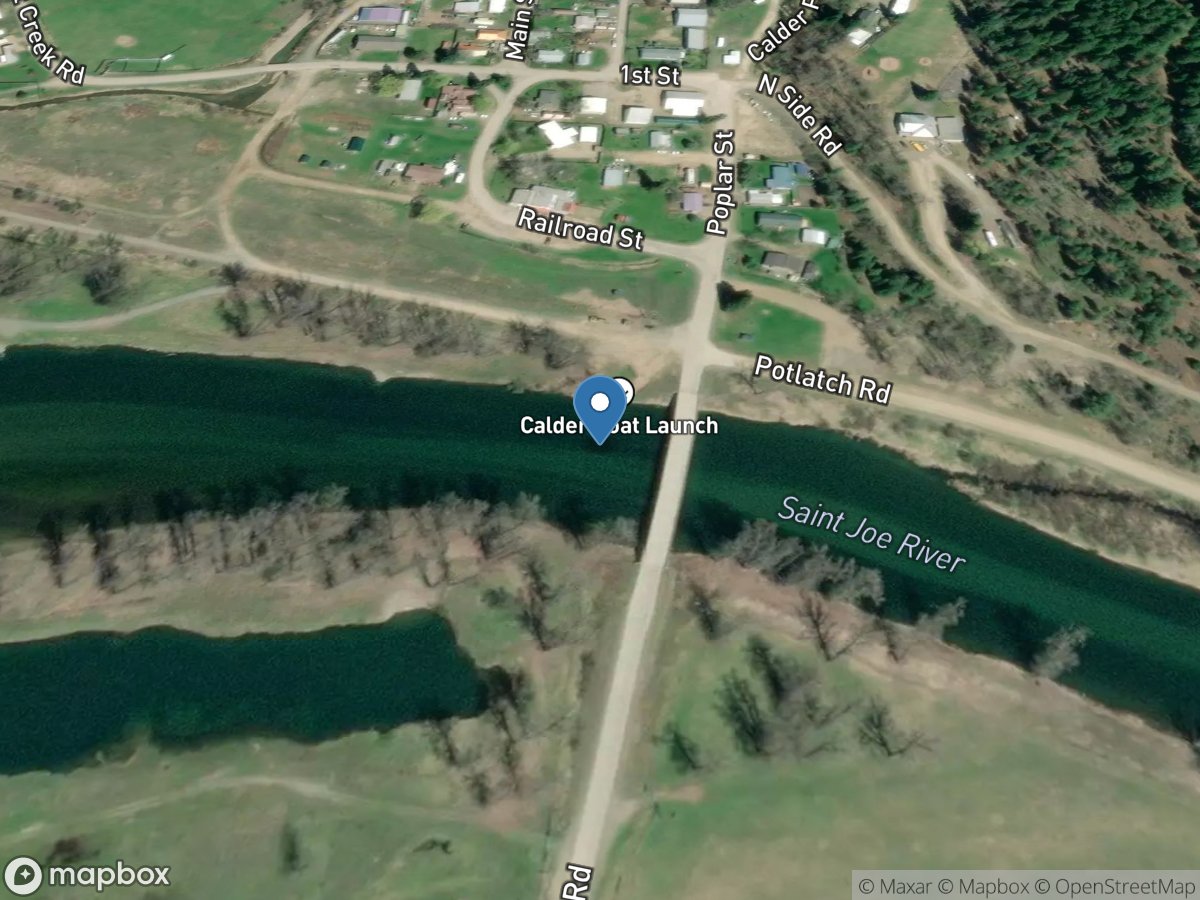 ST Joe River at Calder, ID location