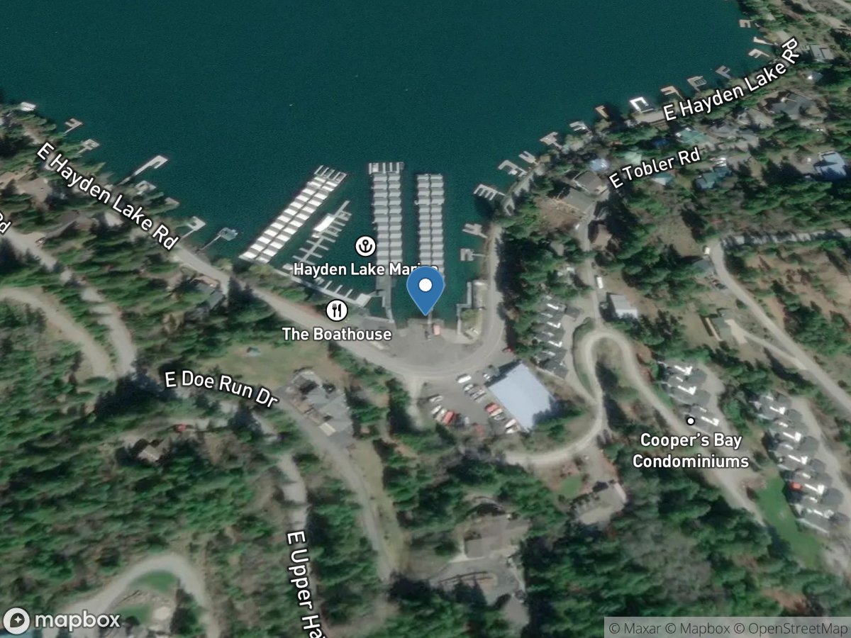 Hayden Lake at Hayden Lake ID location