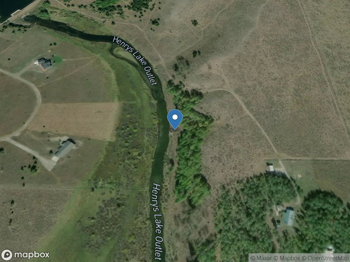 Henrys Fork near Lake ID location