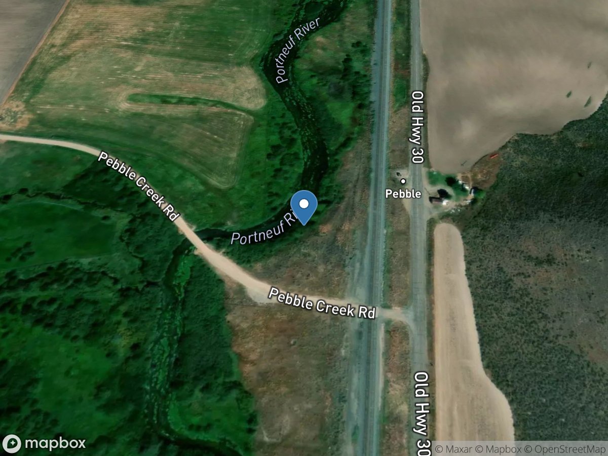 Portneuf River at Pebble ID location