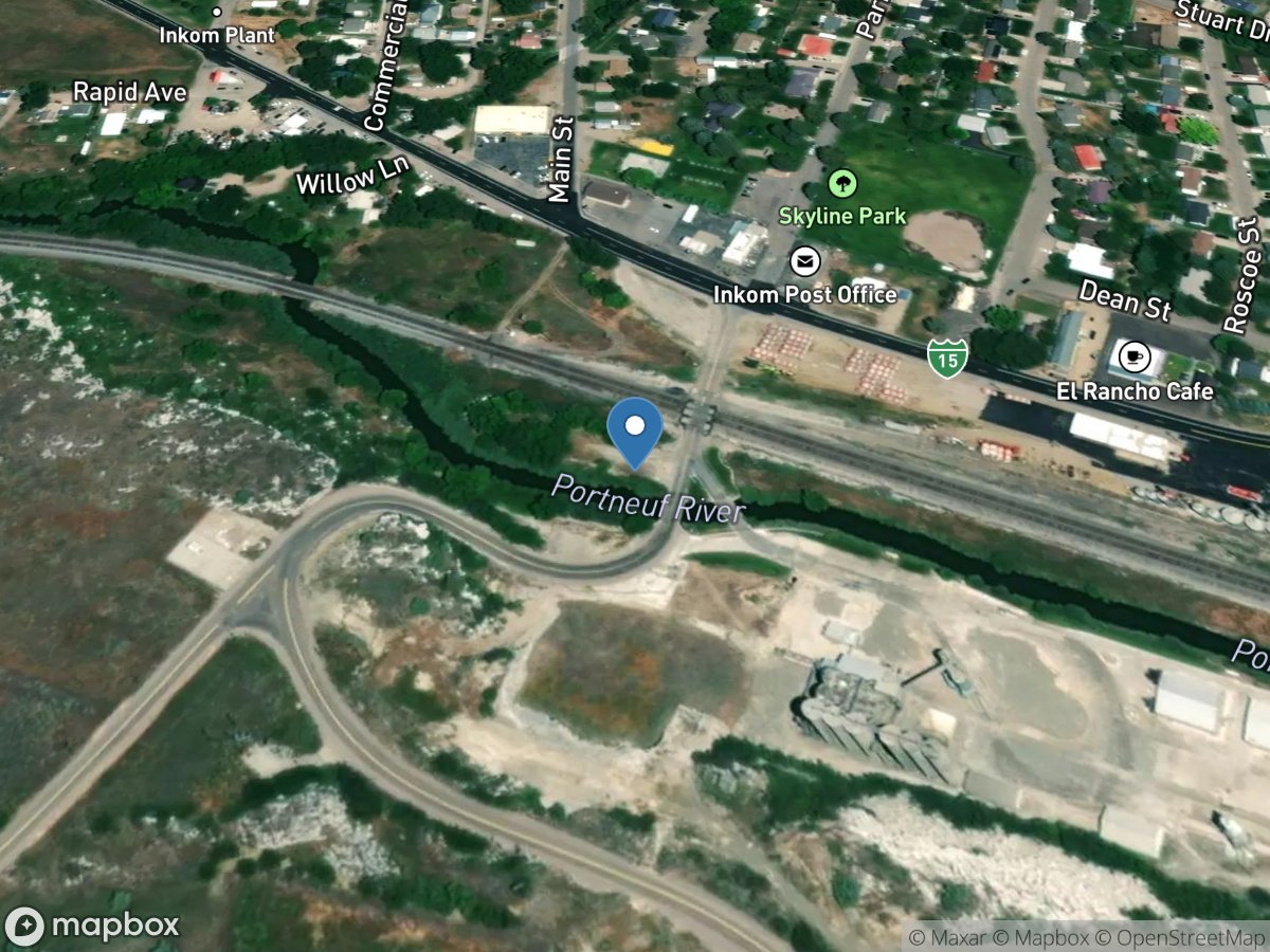 Portneuf R. at Inkom, ID location