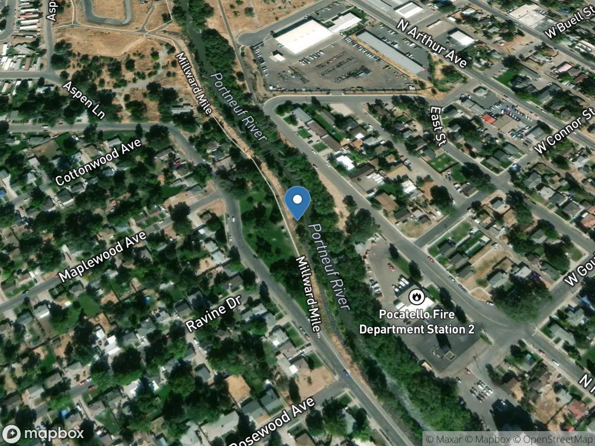 Portneuf River at Pocatello ID location