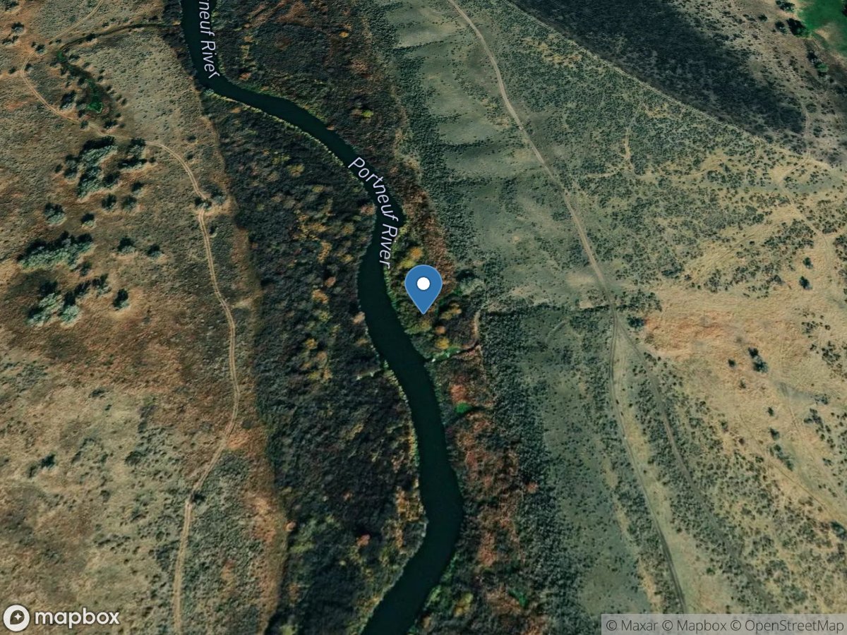 Portneuf River near Tyhee ID location