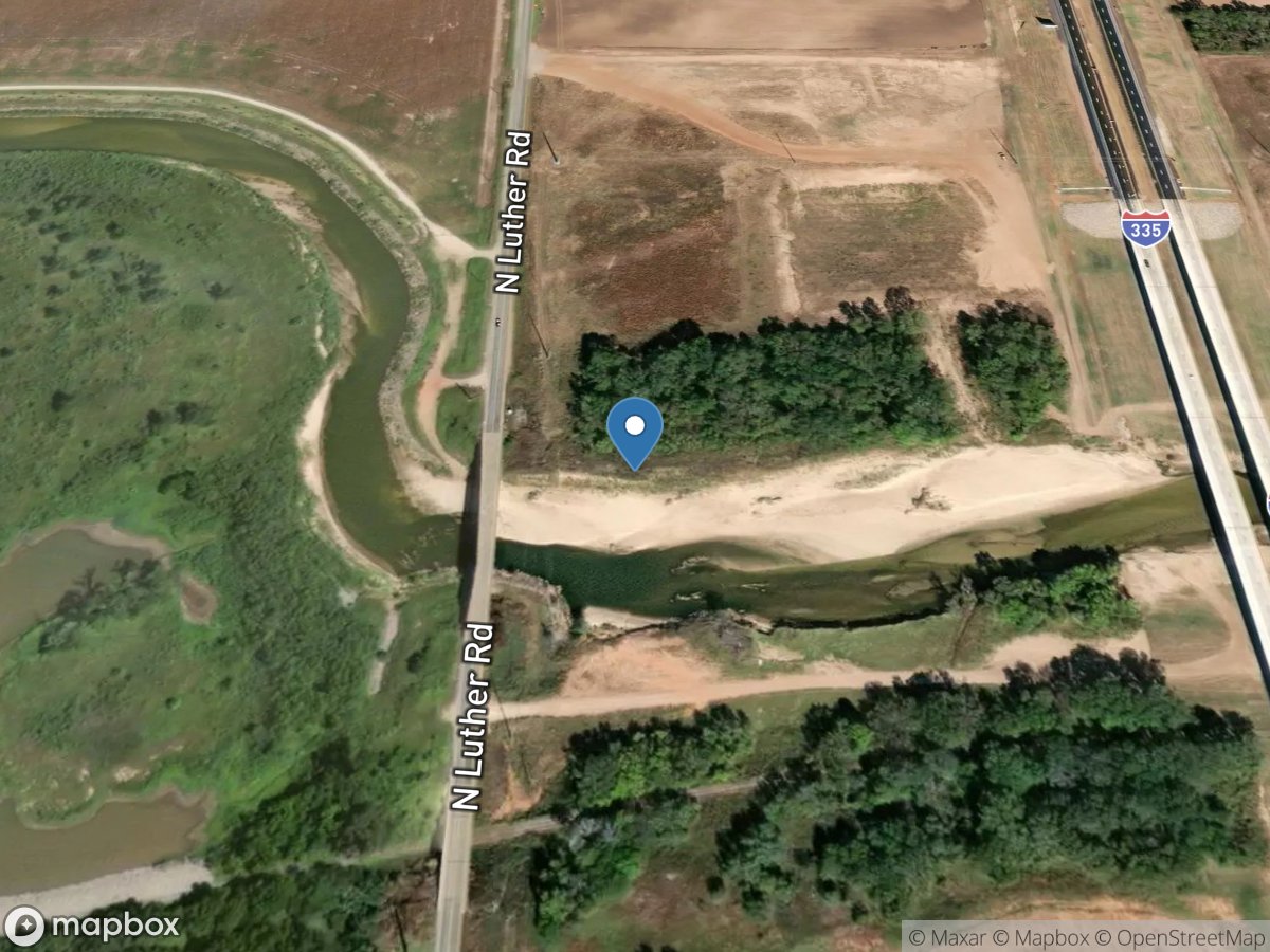 North Canadian River near Harrah, OK location