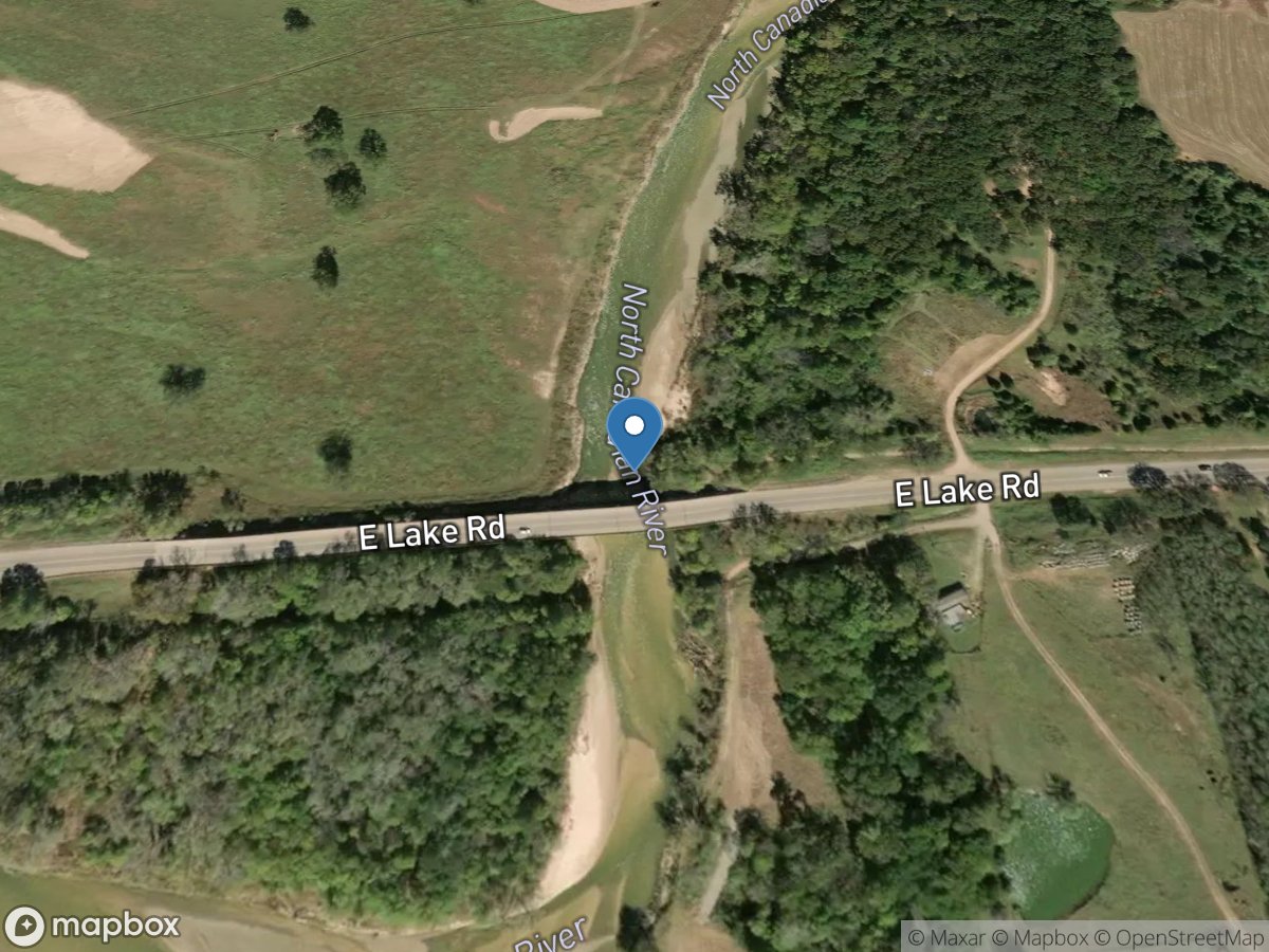 North Canadian River at Shawnee, OK location