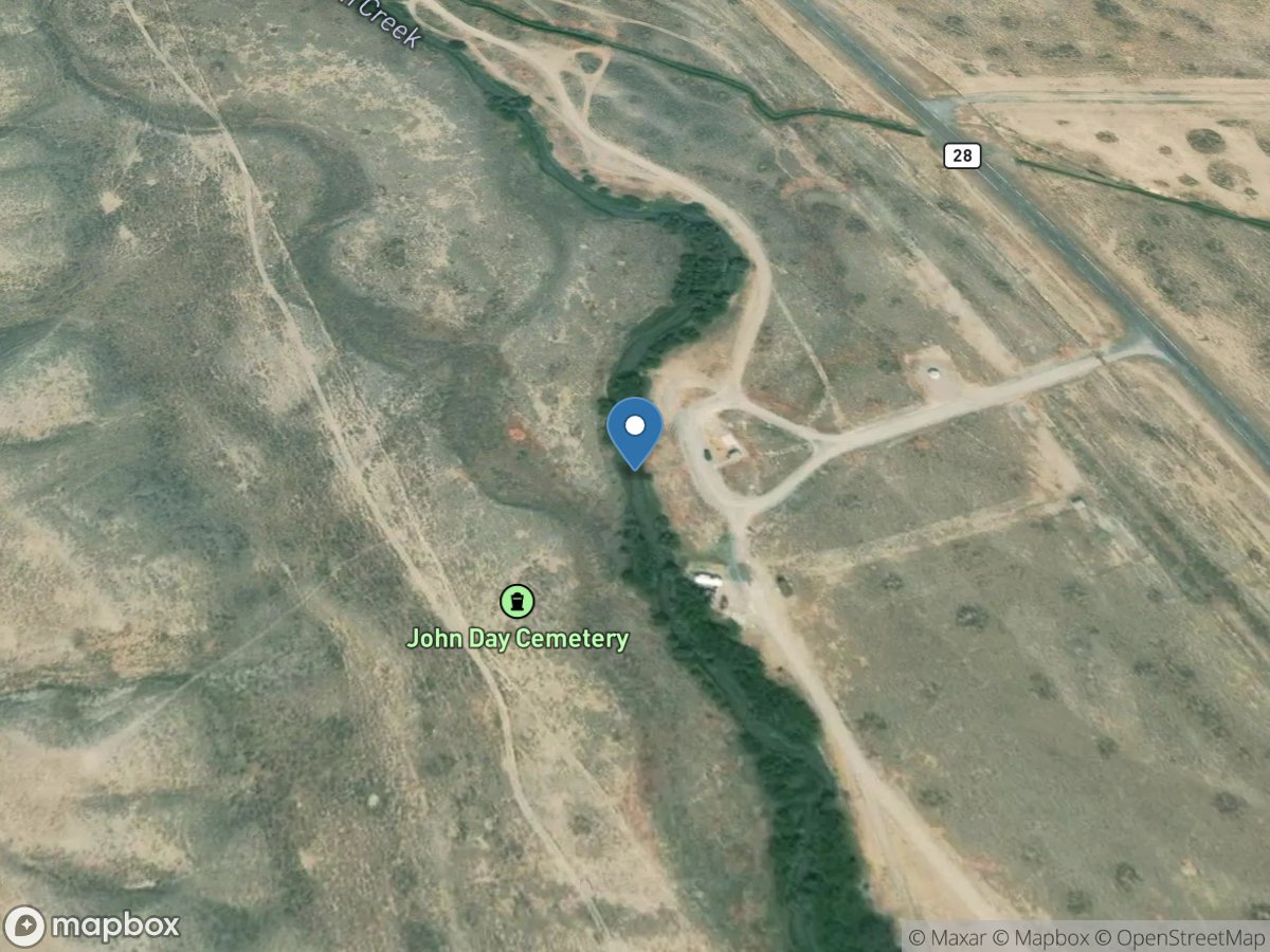 Birch Creek at John Day Gravesite near Blue Dome ID location