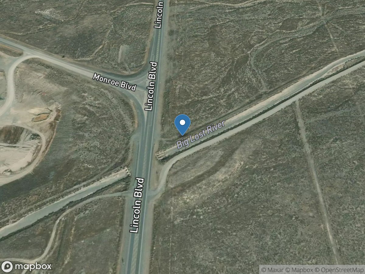 BIG LOST River At LINCOLN Boulevard BRIDGE Near ATOMIC CITY location