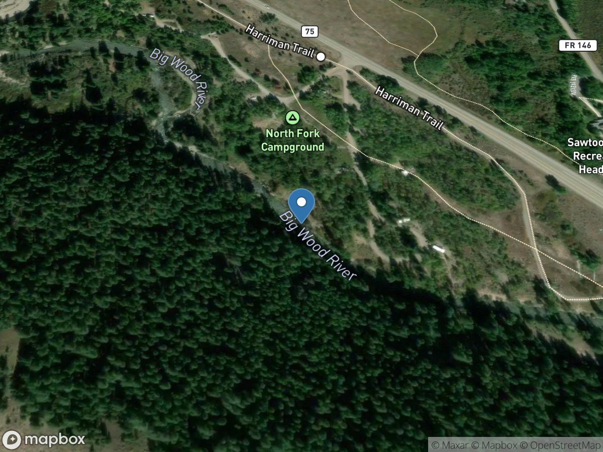 Big Wood River near Ketchum ID location