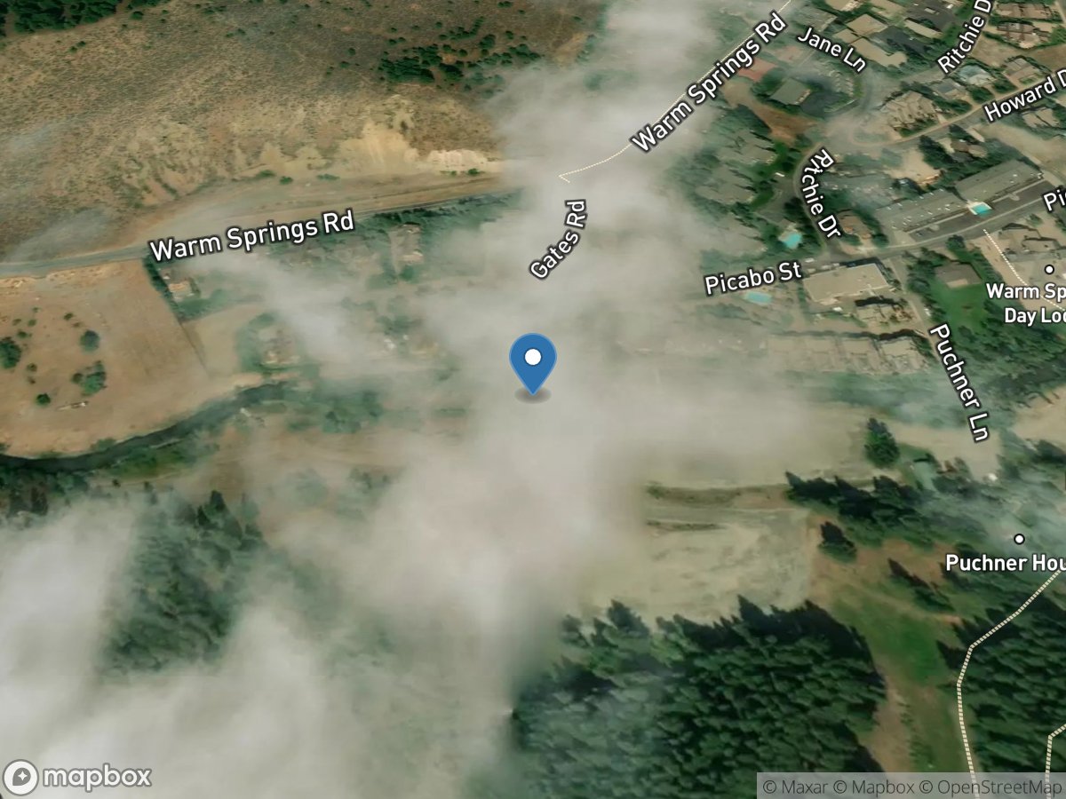 Warm Springs Creek at Gates Road near Ketchum, ID location