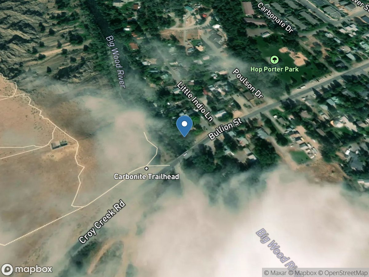 Big Wood River at Hailey ID Total Flow location