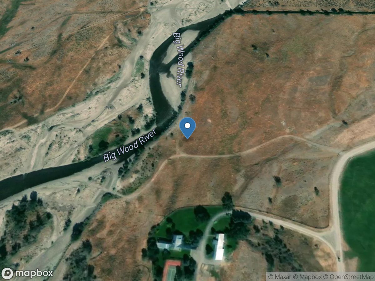 Big Wood River at Wood River Ranch near Bellevue, ID location