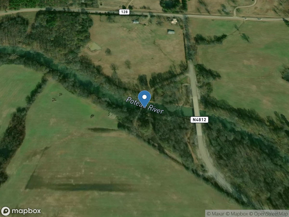 Poteau River at Loving, OK location