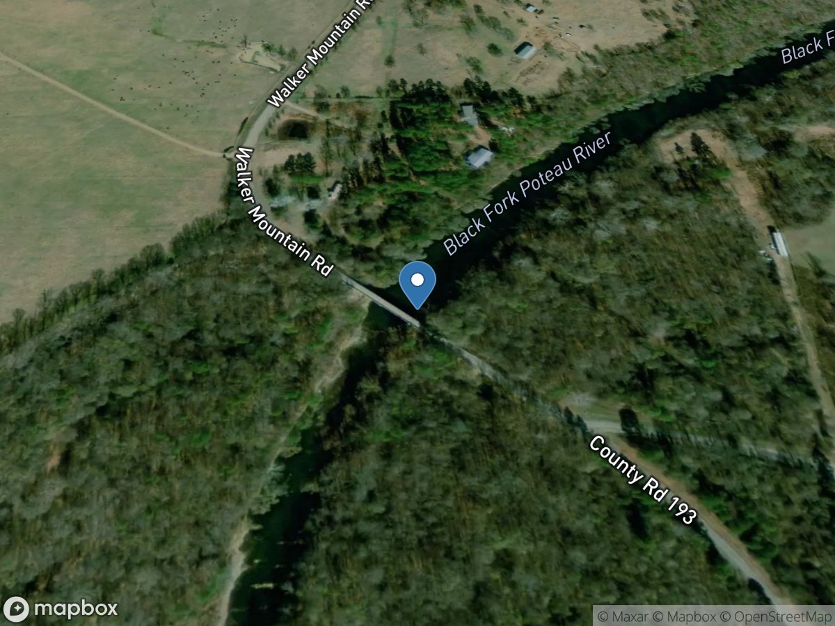 Black Fork below Big Creek near Page, OK location