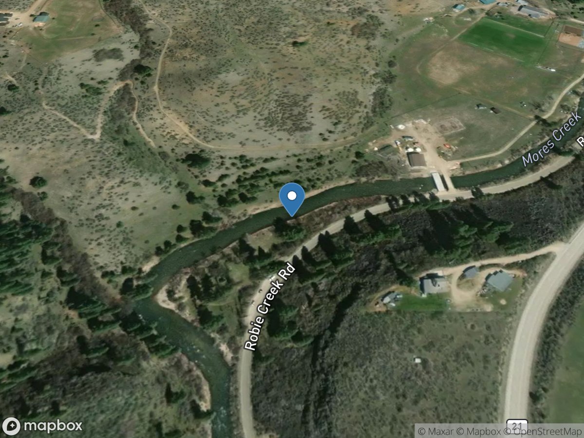 Mores Creek above Robie Creek near Arrowrock DAM ID location