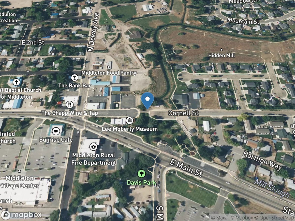 N Middleton Drain Mill Slough at Middleton ID location