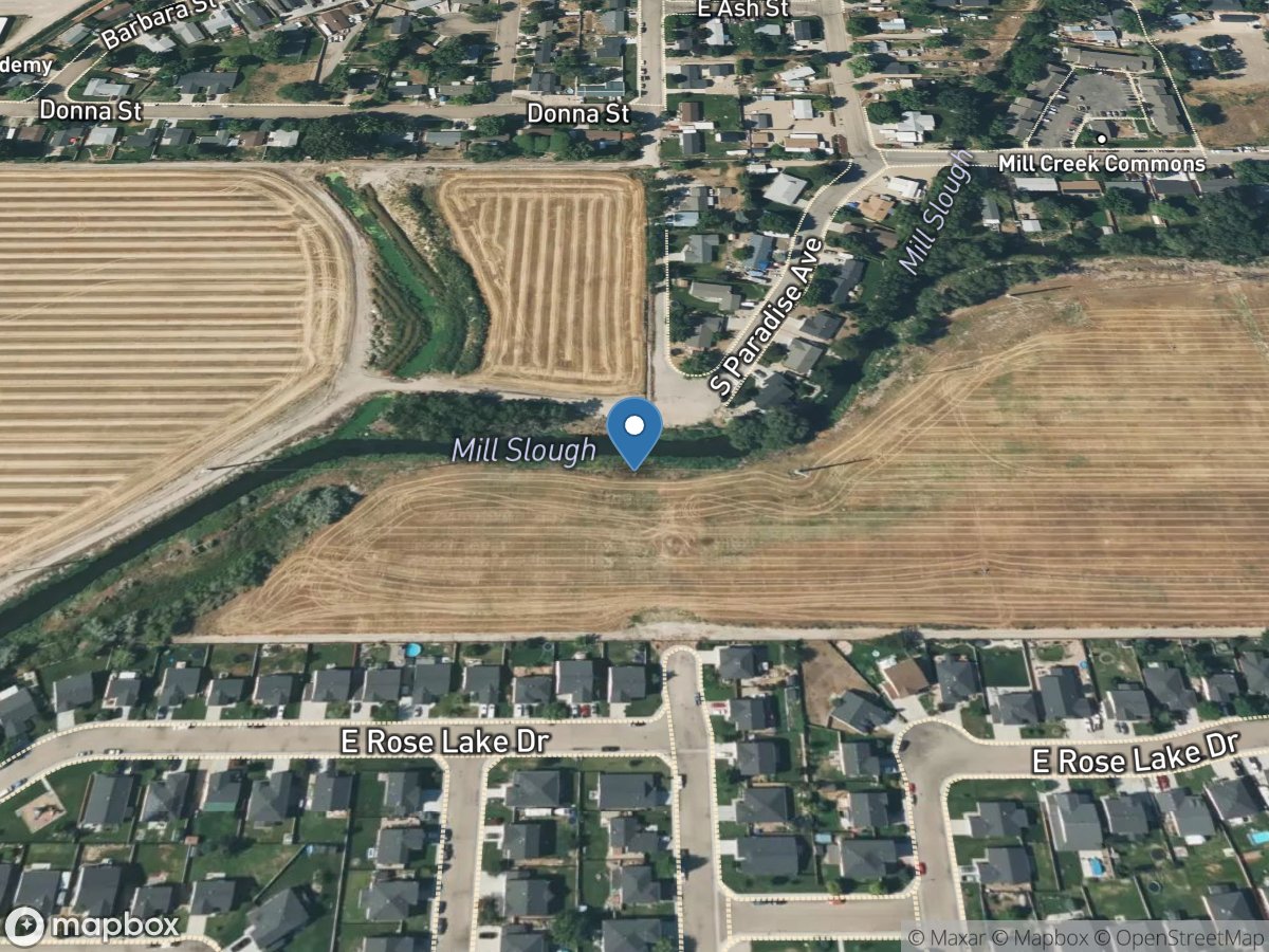 Mill Slough below Grade Ditch near Middleton ID location