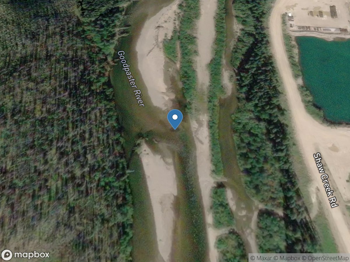 Goodpaster River near Big Delta AK location