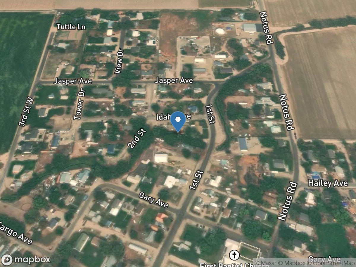 Conway Gulch below 1st ST at Notus, ID location