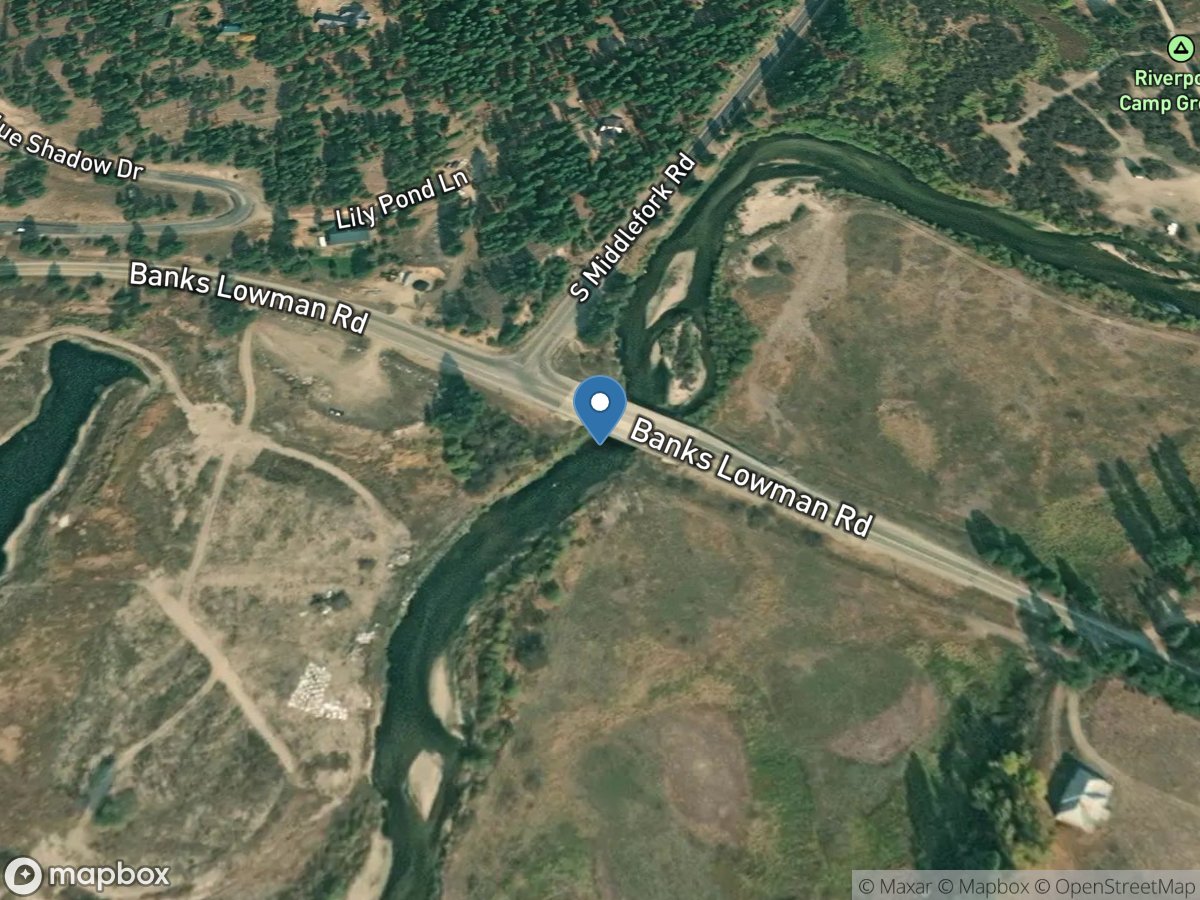 Middle Fork Payette River near Crouch ID location