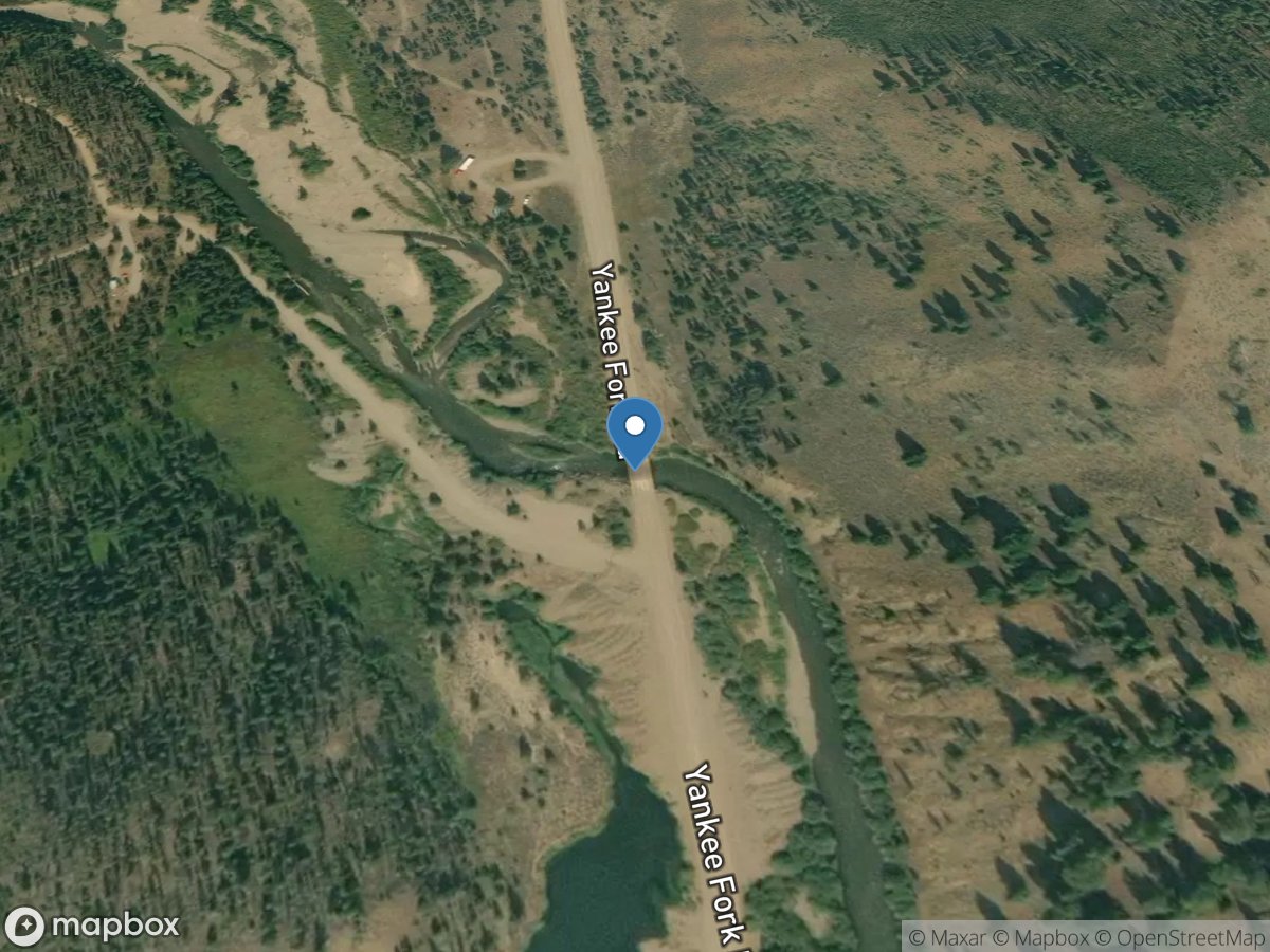 Yankee Fork Salmon River below West Fork near Bonanza, ID location