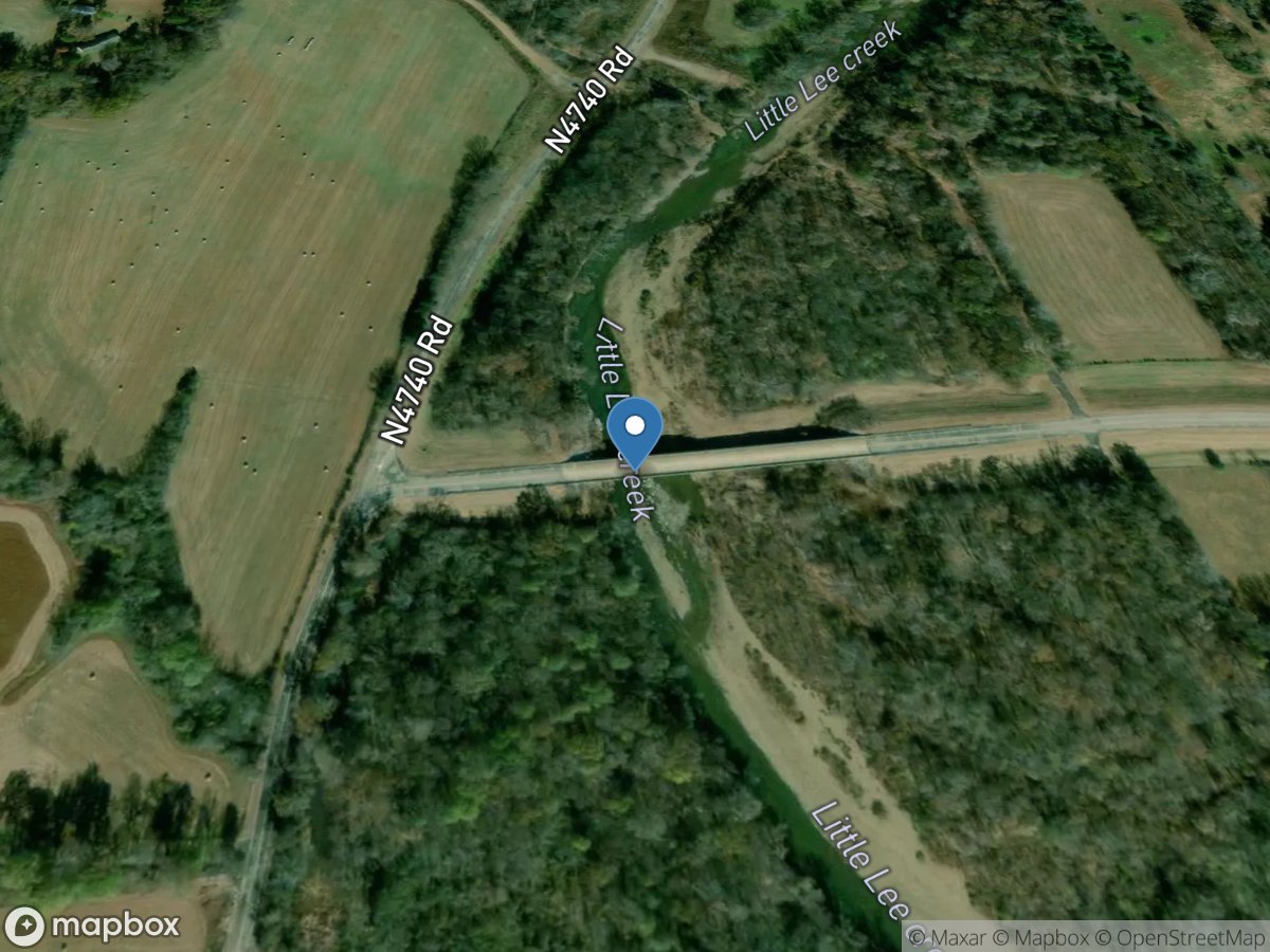 Little Lee Creek near Nicut, OK location