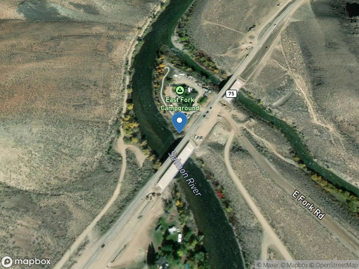 Salmon River above East Fork near Clayton ID location