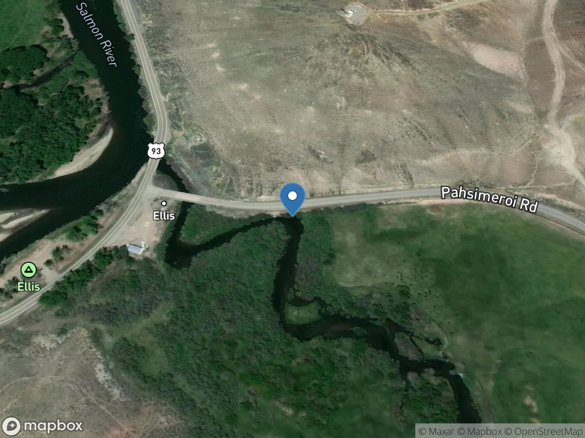 Pahsimeroi River at Ellis ID location