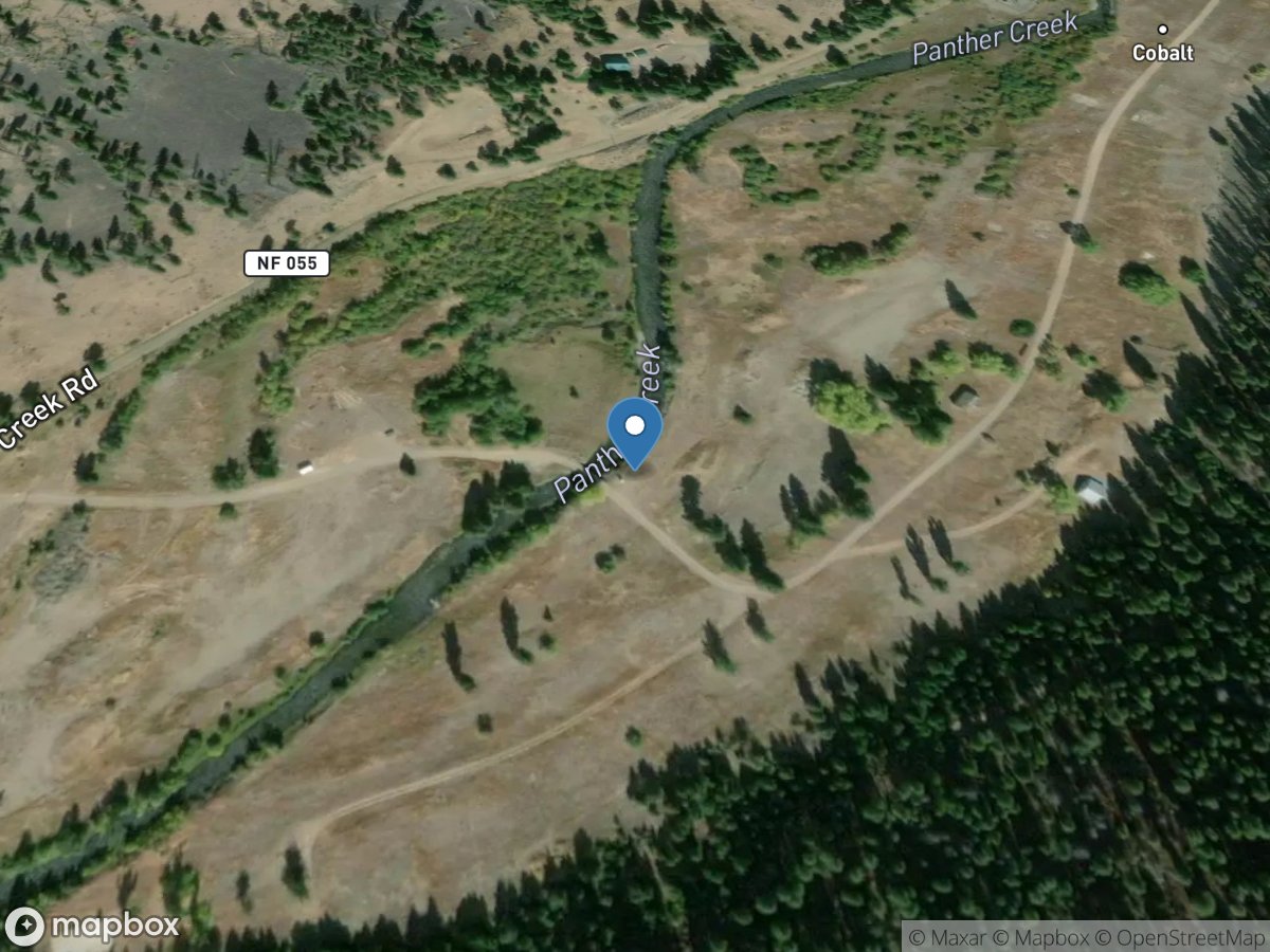 Panther Creek at Cobalt, ID location