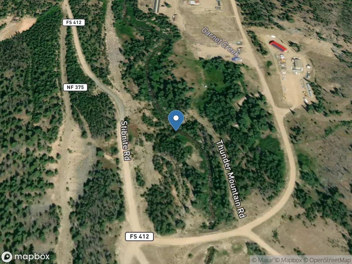 EF of South Fork Salmon River at Stibnite, ID location