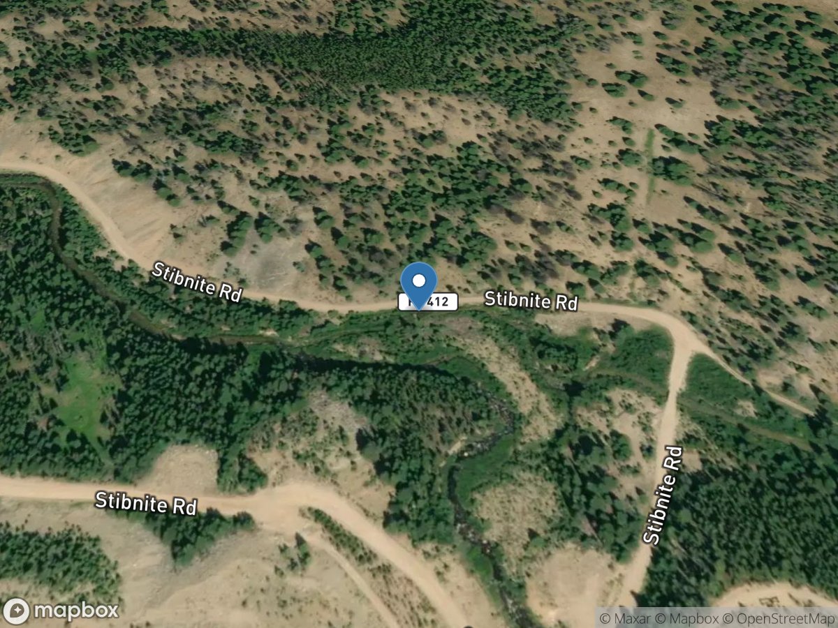 Sugar Creek near Stibnite, ID location