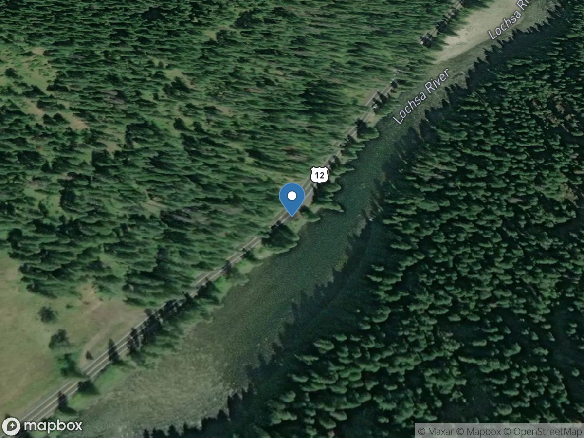 Lochsa River near Lowell ID location
