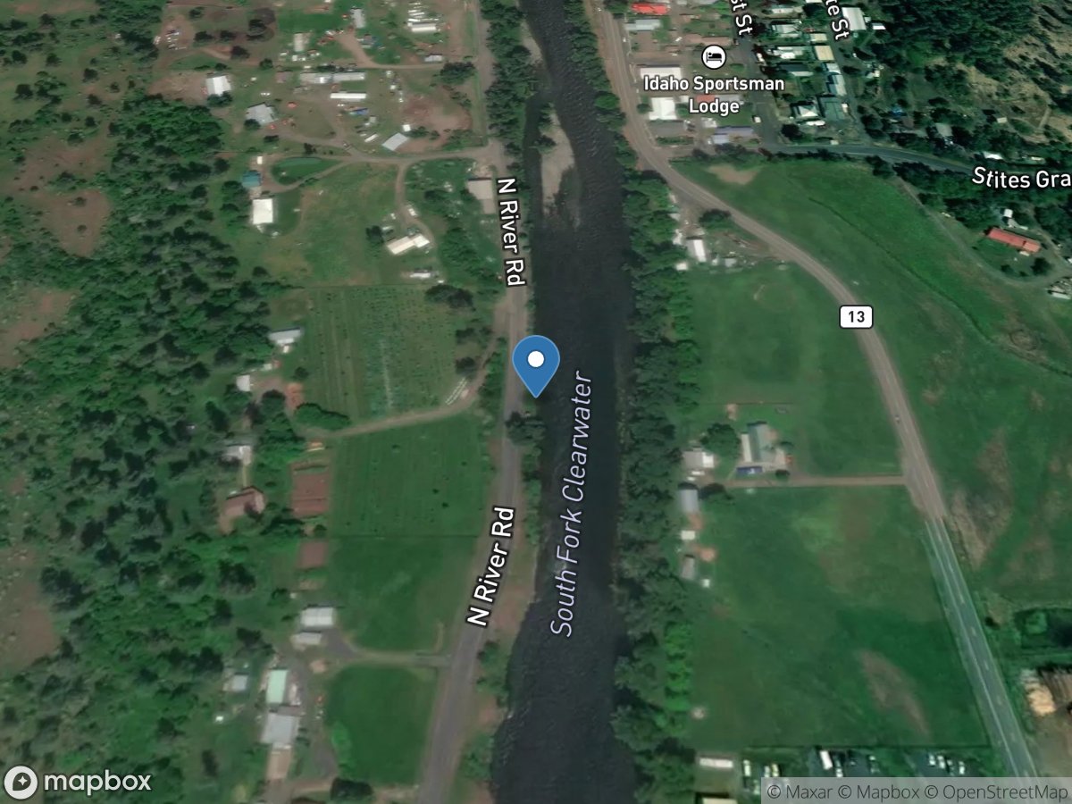 SF Clearwater River at Stites ID location