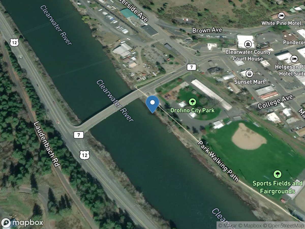 Clearwater River at Orofino ID location