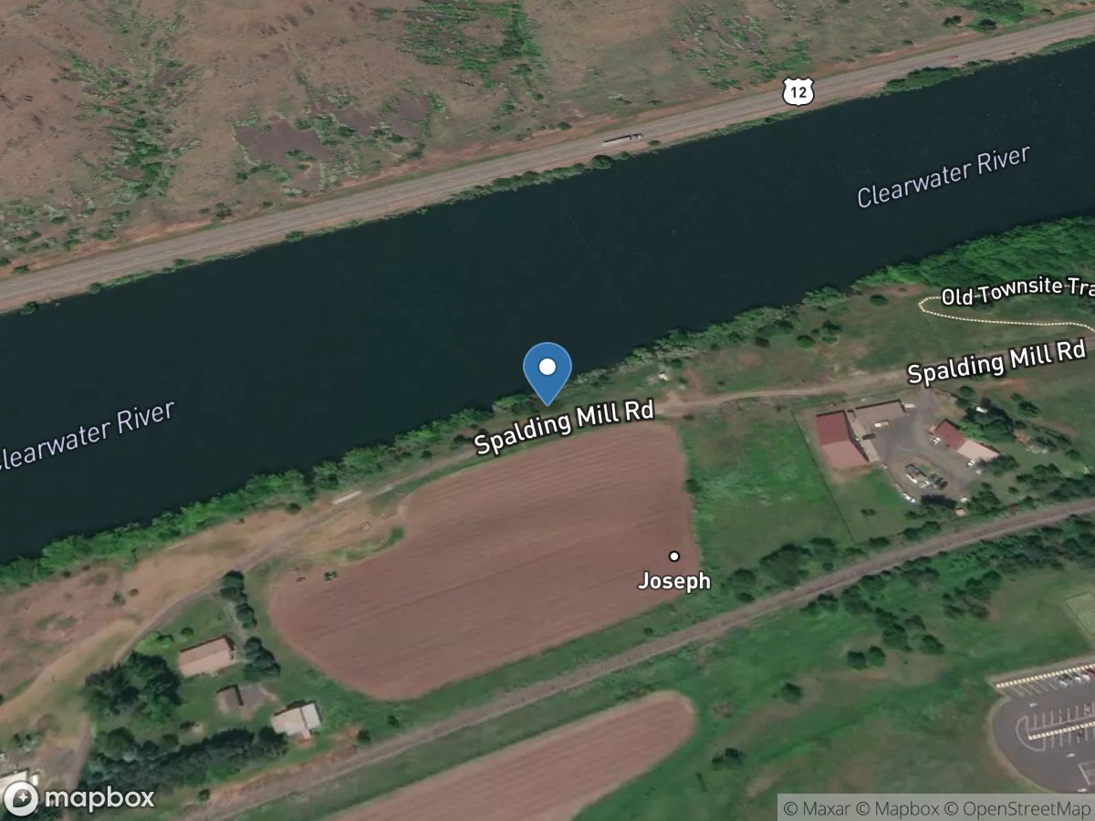 Clearwater River at Spalding ID location