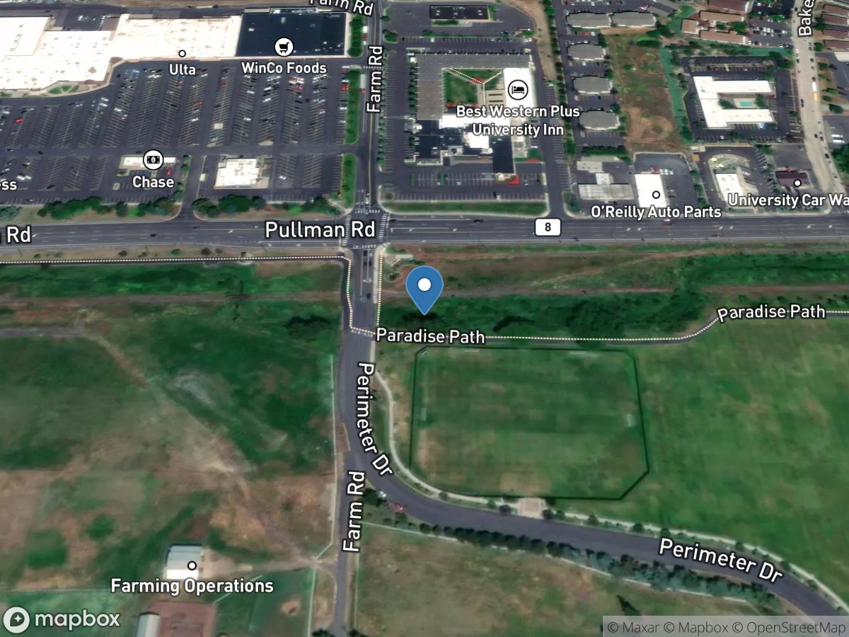 Paradise Creek at University of Idaho at Moscow ID location