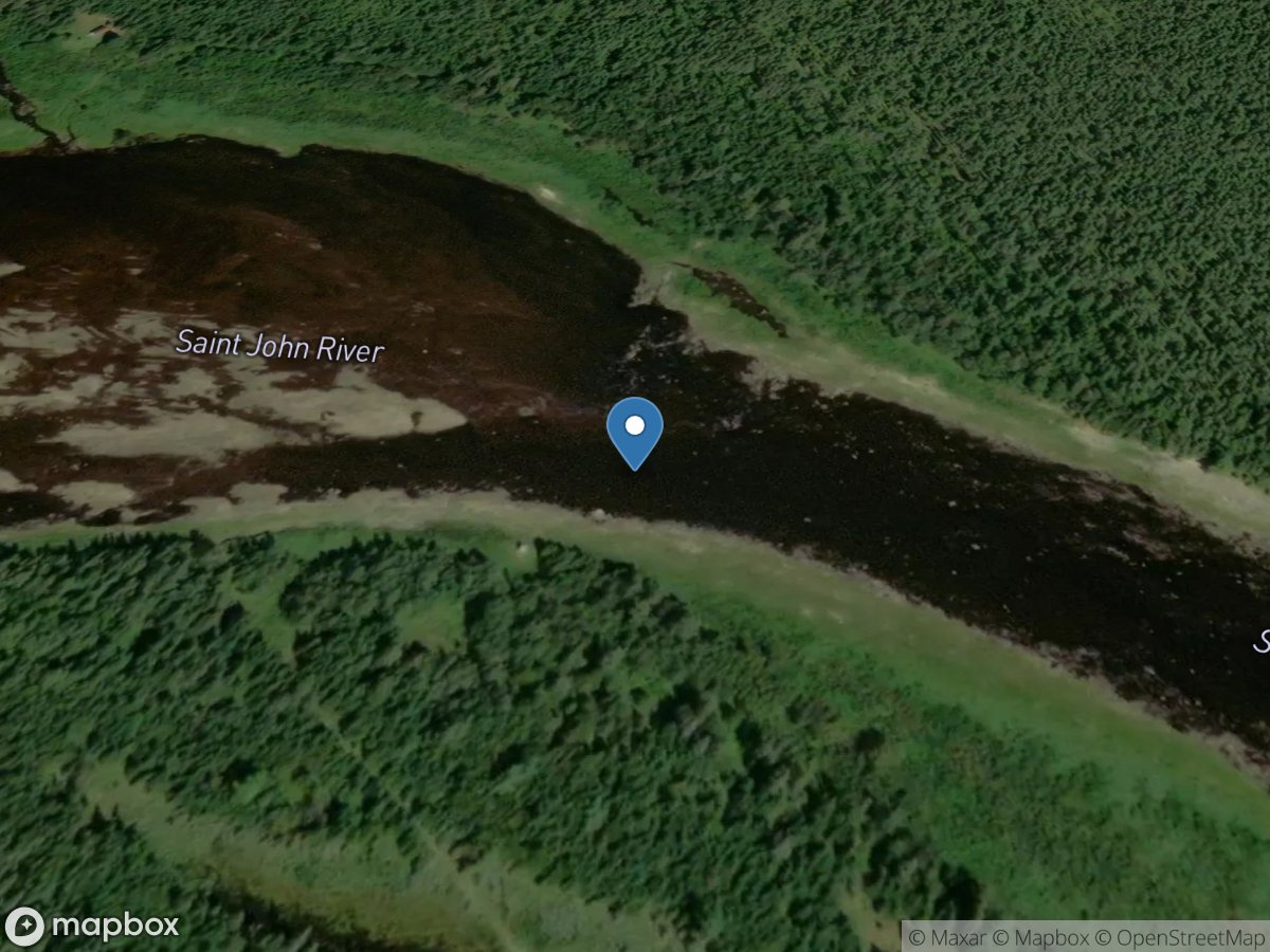 St. John River at Ninemile Bridge, Maine location