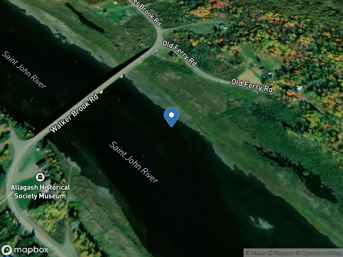 St. John River at Dickey, Maine location