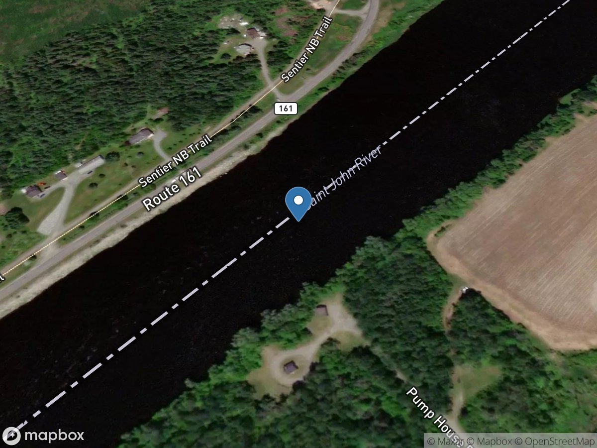 St. John River below Fish R, near Fort Kent, Maine location