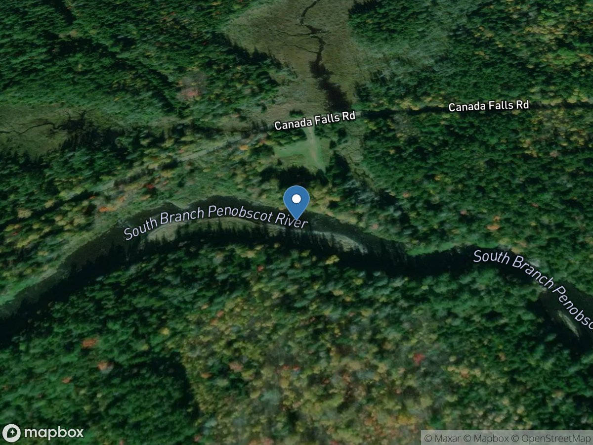 S. Br. Penobscot River near Canada Falls Lake, Maine location