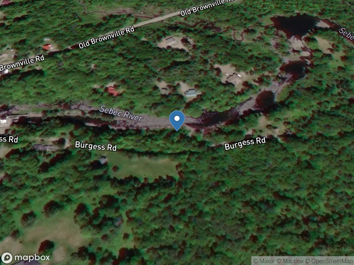 Sebec River at Sebec, Maine location